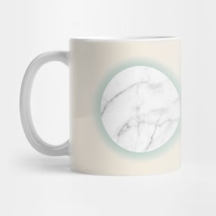 White Marble Circle Pastel Mug